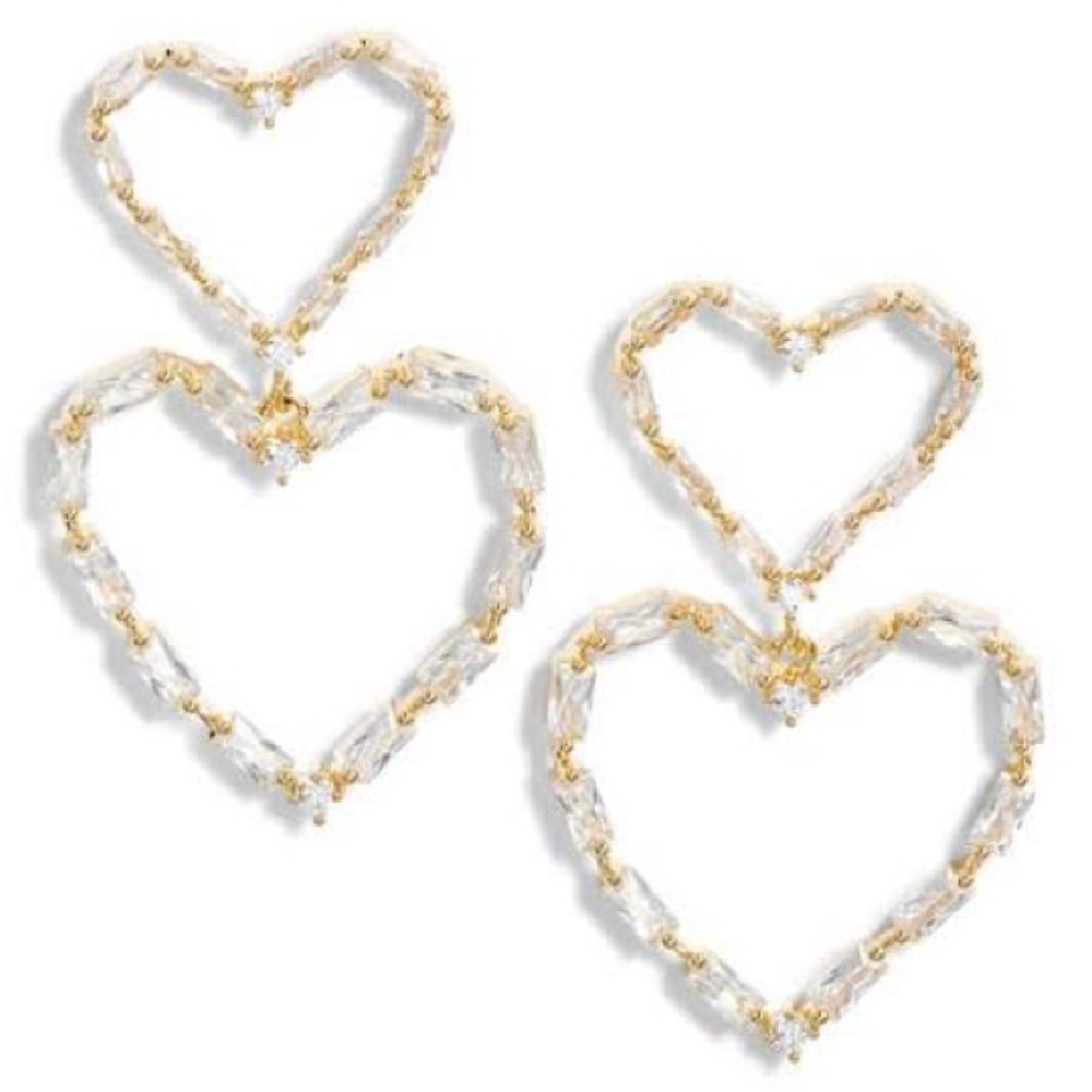 NWT Nordstrom Demi-Fine Heart Earrings